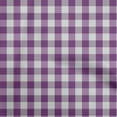 thumbnail image 1 of oneOone Cotton Poplin Purple Fabric Check Craft Projects Decor Fabric Printed By The Yard 56 Inch Wide, 1 of 4