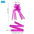 thumbnail image 2 of Unique Bargains 7' Christmas Pull Bow Baskets Present Wrapping Bows Large Flower Pull Bows Rose Red 10 Pack, 2 of 7