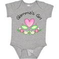 thumbnail image 3 of Inktastic Glamma's Girl Heart Flowers Girls Baby Bodysuit, 3 of 5
