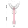 thumbnail image 2 of Matsuzay Cepillo de de silicona en forma de U para niños, mango de 360 ​​grados para niños pequeños, suministros de limpieza de mano para Type11 NO11 Matsuzay HA009125-03, 2 of 6