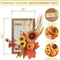 thumbnail image 1 of Wreaths For Front Door, Wooden Framed Autumn Decor, Fall Wall Decorations For Home, Living Room, Porch, Bedroom, Prefect Ornaments For Holiday Party X, 1 of 4