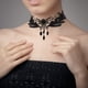 thumbnail image 5 of Encaje Negro Collares Gargantilla Collar Colgante de Cristal Vintage Punk Cadena Accesorios para Mujer Gótica, 5 of 8