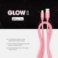 thumbnail image 4 of Liquipel Powertek Glow in the Dark USB-A to Lightning - Pink, 4 of 7