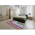 thumbnail image 4 of Ahgly Company Indoor Square Patterned Green Abstract Area Rugs, 8' Square, 4 of 6