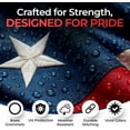 thumbnail image 3 of Fvieon 3' x 5' Heavy-Duty Polyester American Outdoor Flag,Premium US Flag 3X5 Heavy Duty Outdoor with Embroidered Stars and Sewn Stripes., 3 of 8