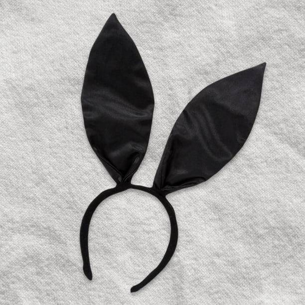Pack De 2 Diademas Con Orejas De Conejo Negras – Accesorio Para Disfraces De Pascua, Halloween Y Cosplay