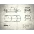 thumbnail image 2 of Rogan, Mark 18x15 White Modern Wood Framed Museum Art Print Titled - Triumph TR4 White, 2 of 4