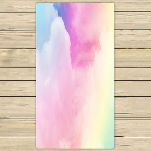 Toallas ABPHQTO Degradado Color Pastel Nube Toalla Spa Mano Viaje 75x140 cm