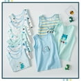 thumbnail image 3 of Hbhpov Little Boys Cotton Tank Tops, Sleeveless Cartoon Kids Undershirt, 4-Pack, Sizes 2-10, 3 of 7