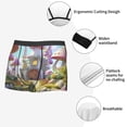 thumbnail image 3 of Pofeuu Dreamy Mushroom House Print Men’s Boxer Briefs, Moisture-Wicking Underwear, Regular,Trunk-Large, 3 of 5