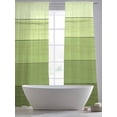 thumbnail image 5 of Green Wood Grain Sheer Curtains 108 Inch Length 2 Panels for Living Room, Ombre Rustic Retro Wooden Plank Voile Kitchen Curtain Set, Luxury Privacy Drapes Window Treatment for Bedroom, 5 of 7