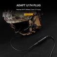 thumbnail image 3 of Adaptador de auriculares Auriculares fuertes Enchufe PTT Chaleco de transporte para Kenwood Ham Radio Hugtrwg Para estrenar, 3 of 9