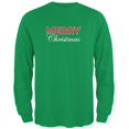 thumbnail image 1 of Holiday Merry Christmas Mens Long Sleeve T Shirt, 1 of 1