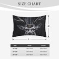 thumbnail image 2 of Salouo Majestic Forest Stag Print Print Pillow Case Cover,Wrinkle-Free Bed Pillow Cover Pack of 1 Home Decor Fade-Resistant and Stain-Resistant ,Pillows Not Included -16"x24", 2 of 8