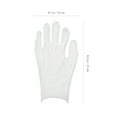 15 Pairs White Cotton Gloves for Hand Care, Soft Therapy Wear Overnight for Eczema Dry Skin Spa