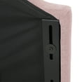 thumbnail image 5 of Noble House Seamus Contemporary Upholstered Twin Headboard, Light Blush, Black, 5 of 9