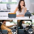 thumbnail image 3 of WisaKey Electric Heated Lunch Box 1.8L, 100W Portable Food Warmer - 12V/24V/110V/220V, Stainless Steel, Leakproof - Car, Truck, Work, Travel, Home, 3 of 10
