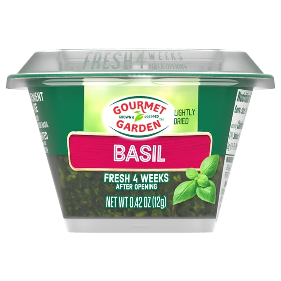 Gourmet Garden Gluten Free Lightly Dried Basil, 0.42 oz Cup