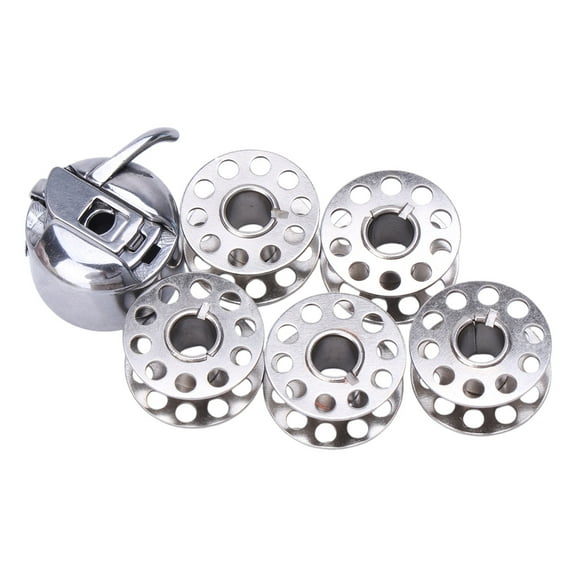 5 Bobbin 1 Bobbin for Case Set Sewing Machine New