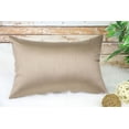 thumbnail image 2 of Aiking Home 12x18 Inches Faux Silk Rectangular Throw Pillow Cover, Zipper Closure, Sand (Set of 2), 2 of 4