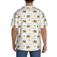 thumbnail image 3 of Lsque Sea Turtle Basking in the Sun print Men's Cuban Collar Short Sleeve Shirt Summer Beachwear Casual Button Down Fashionable Vacation Leisure Shirt-X-Large, 3 of 7