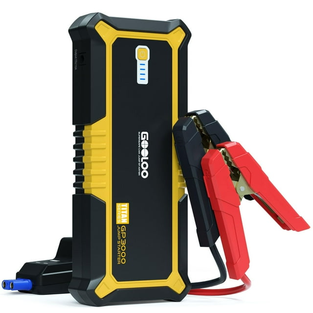 Jump Starter GOOLOO GP3000 3000A para gasolina de 9 litros y diésel de 7 litros