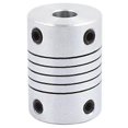 thumbnail image 1 of uxcell 6mm to 8mm Shaft Coupling 25mm Length 18mm Diameter Stepper Motor Coupler Aluminum Alloy Joint Connector for 3D Printer CNC Machine DIY Encoder, 1 of 4