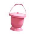 thumbnail image 2 of Garende Portable Adult Urinal Bucket Container with Lid Toilet Bottle Sturdy and Durable Pink, 2 of 8