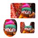 thumbnail image 2 of 3 Unids Navidad Franela Suave Baño Alfombra Juego De Alfombras Del Inodoro Cubierta De Alfombra De Baño Soledad Funda de baño de Navidad, 2 of 6