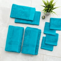 Fabstyles 8 Piece Towel Set 600 GSM 100% Zero Twist Cotton | 2 Bath Towels, 2 Hand Towels and 4 Washcloths