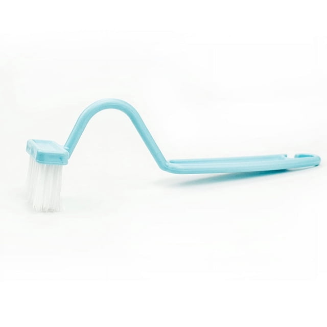 Cepillo de limpieza de inodoro para niños Cepillo de baño pequeño en forma de V en forma de S Mango curvo Cepillo sanitario Cepillo de plástico para baño