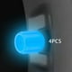 thumbnail image 5 of 4 tapones para válvulas de neumáticos de coche, con iluminación antipolvo, para válvulas de aire de neumáticos de coche Azul, 5 of 8