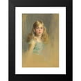thumbnail image 2 of Philip Alexius de László 18x24 Black Modern Framed Museum Art Print Titled - Portrait of the Hon. Esmee Mary Gabrielle Harmsworth, Later Countess Cromer, Aged Nine (1933), 2 of 5