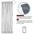 thumbnail image 5 of PiccoCasa Elegant Blackout Curtains Rod Pocket Sliding Door Drapes Dark Gray W25" x L40", 5 of 7