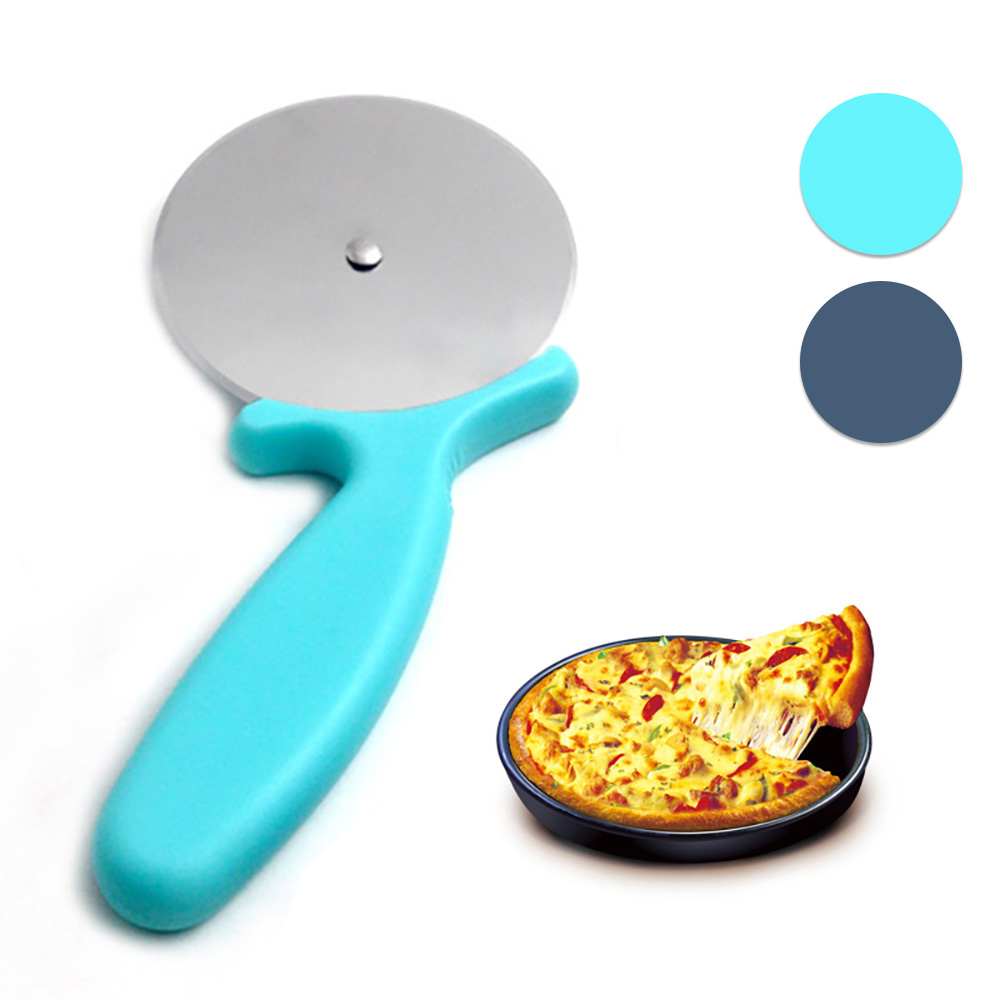 Pizza Cutter Wheel Shears With Spatula Stainless Steel Non-Stick Pizza ...