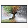 thumbnail image 2 of Designart - Arbre aux Quatre Saisons - Peinture d'Arbre Impression sur Toile Encadrée, 2 of 4