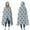 Light Blue Christmas, variant on Wearable Blanket,Multicolor Christmas Snowflake Pattern Hooded Wearable Flannel Blanket for Adults & Teens,Winter Poncho Shawl Wrap Cape Cozy Anti-Pill,60"x80"