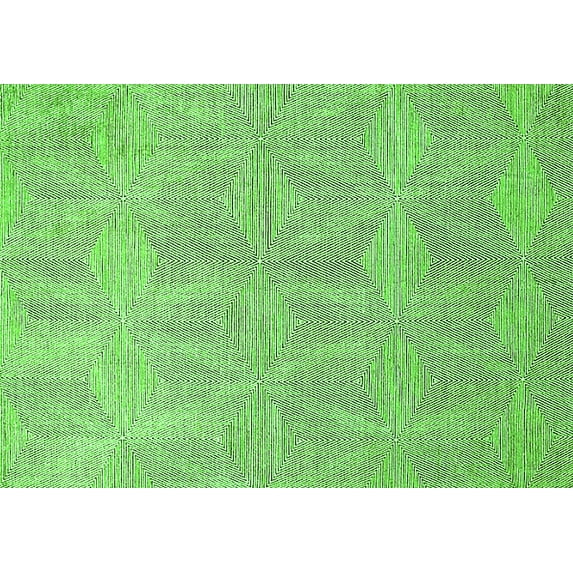 Ahgly Company Indoor Rectangle Solid Green Modern Area Rugs, 8' x 10'
