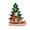 Red#462, variant on RuiJiao Wooden Christmas Ornament DIY Kit, Santa, Snowman, Reindeer Splicing Decor for Holiday Home, Xmas Tree and Fireplace Decoration, Festive Gift Idea (1PC)