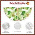 thumbnail image 3 of Sikiie Avocado And Tropical Palm Leaves Christmas Tree Skirt, Christmas Tree Decorations, Christmas Decor, Tree Mat Decoration(30-48IN)-30", 3 of 6