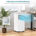 thumbnail image 4 of Portable Air Conditioner,10000 BTU 3-IN-1 Indoor AC,2 Wind Speeds,with Remote Control, 4 of 6