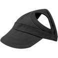 thumbnail image 2 of Gorro deportivo para gatos para mascotas, gorra ajustable para exteriores, rayas de verano, para viajes, embalaje socialme-eu (L - negro) JM, 2 of 5
