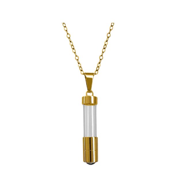 EZLIFE Colgante de urna con forma de botella retro con forma de ceniza personalizada W0W5