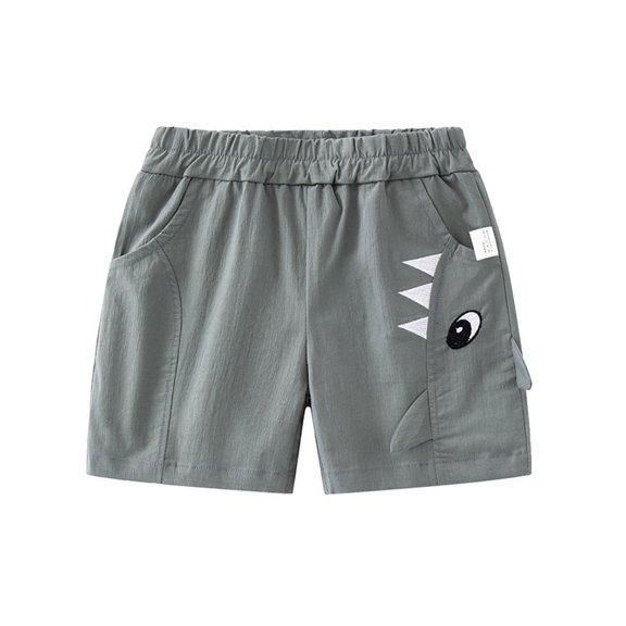 LYMAYTER Baby Toddler Boys Cartoon Shorts Pants Kids Lightweight Loose Cotton Shorts Summer Casual Shorts with Pockets for 1-8 Years Old