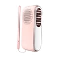 thumbnail image 2 of Ventilador de mano con compresa fría, 3 velocidades, recargable, ligero y mini Rosa, 2 of 9