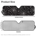 thumbnail image 5 of HUIAOCNG Spiderweb Windshield Sun Shades for 2007-2023 Wrangler Rubicon Sahara TJ JK JKU 2 & 4 Door-Blocks UV Rays Sun Visor Protector,Car Sun Shade Keep Your Vehicle Cool,Car Window Shade, 5 of 6