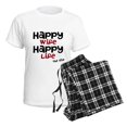 thumbnail image 4 of CafePress - Happy Wife Happy Life The End Pajamas - Women's Short Sleeve Print T-Shirt and Pants Light Cotton Pajama Set, 4 of 7