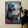 thumbnail image 6 of Kerry Blue Terrier Decor Poster Unframe, Kerry Blue Terrier Dog Canvas Wall Art, Dog Reading Book Canvas Print Painting Poster Wall Decor Dog Lovers Gifts, 6 of 6