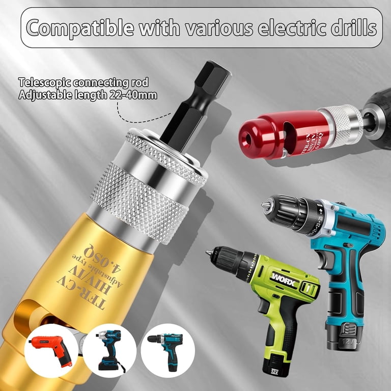 Diceevil Wire Stripper & Twister Tool Kit For Drill – Strips 14-6 AWG Wires, Makes Parallel Connections With Nuts