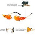 thumbnail image 2 of 4 pares de gafas de sol con forma de fuego sin montura, 2 of 7